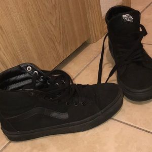 All black classic high top vans